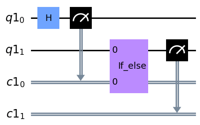 2量子ビット回路のDynamic Circuits